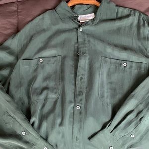 Long sleeve, silk dress shirt